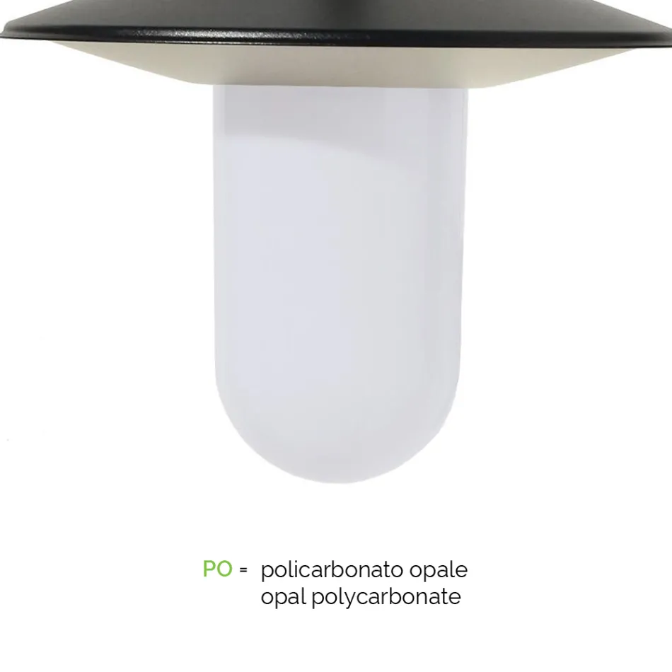 Straßenlaterne im Vintage-Stil aus anthrazitgrauem Aluminium, hergestellt in Italien – Belen Viadurini