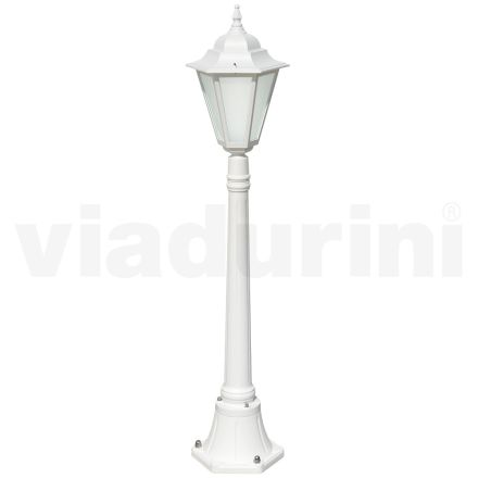 Vintage-Außenlampe aus weißem Aluminium, hergestellt in Italien – Terella Viadurini