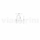 Wandlaterne für den Außenbereich aus Aluminium, hergestellt in Italien, Anusca Viadurini