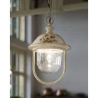 Hängelaterne für den Außenbereich aus handbemaltem Aluminium - Bari Viadurini