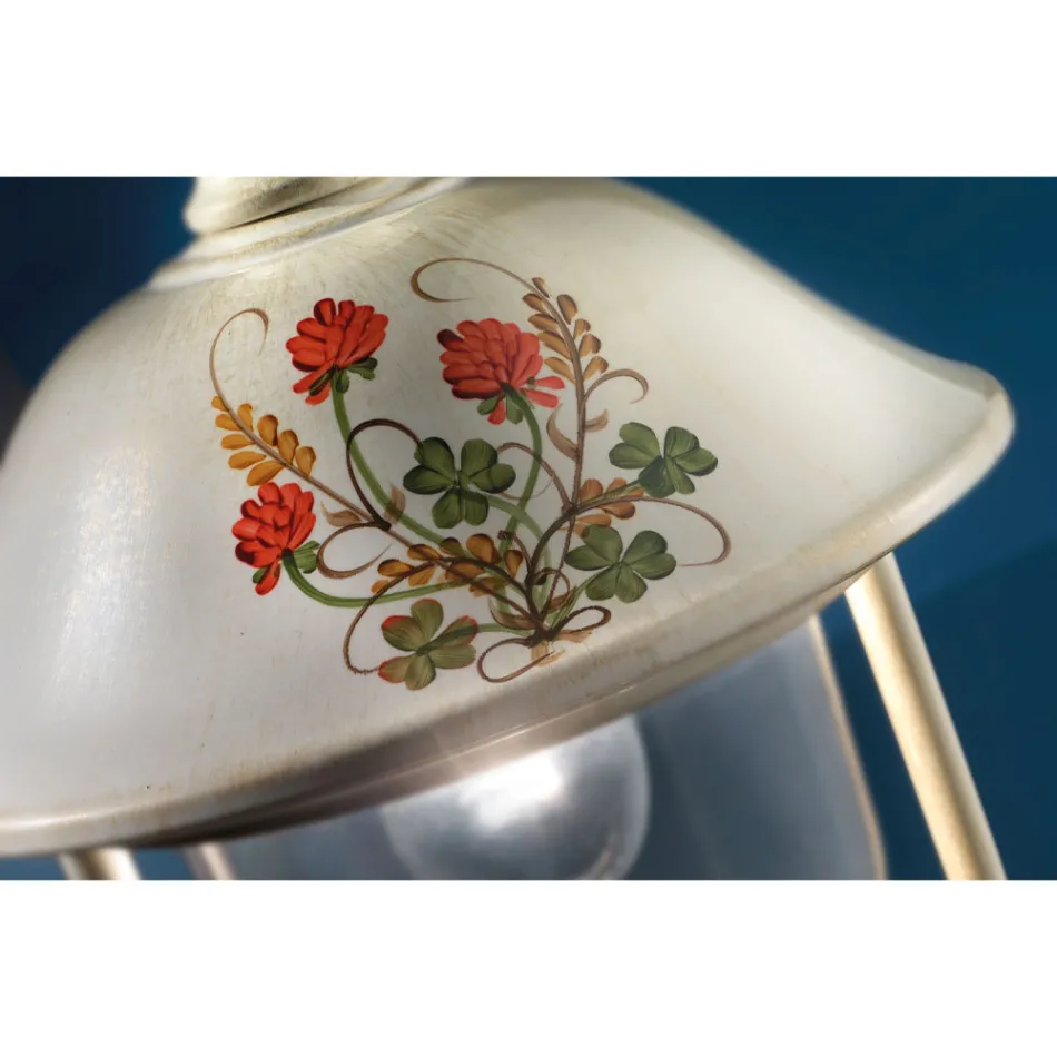 Hängelaterne für den Außenbereich aus handbemaltem Aluminium - Bari Viadurini