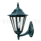 Gartenlaterne aus transparentem Glas und 5 Aluminiumoberflächen - Pinako Viadurini