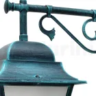 Außenwandlaterne aus Aluminium und sandgestrahltem Glas - Alchemist Viadurini