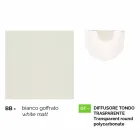 Anusca Wandlaterne für den Außenbereich aus weißem Aluminium made in Italy Viadurini