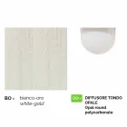 Anusca Wandlaterne für den Außenbereich aus weißem Aluminium made in Italy Viadurini