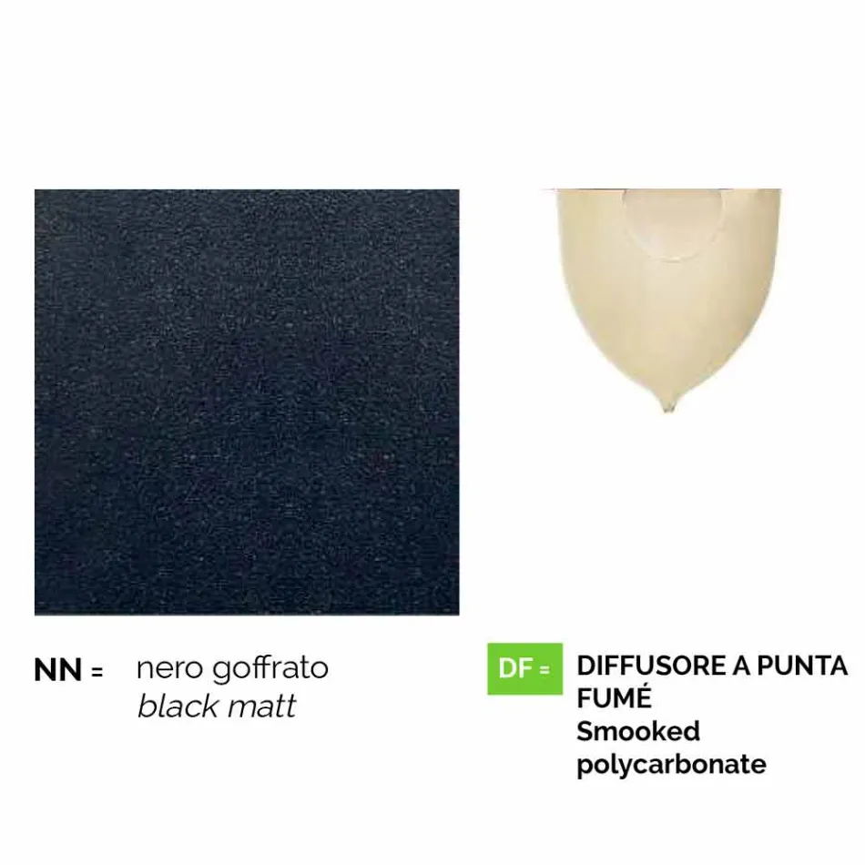 Anusca made in Italy Aluminium Garten Wand Laterne Viadurini