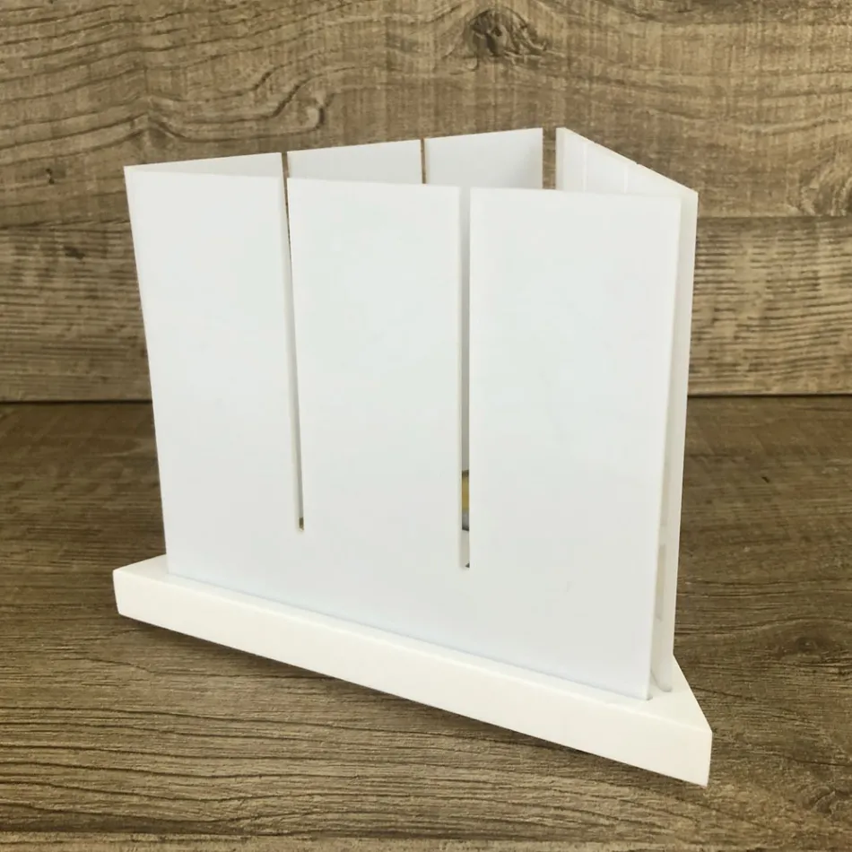 Modernes Design Laterne aus hochwertigem weißem Corian Made in Italy - Sisifo Viadurini