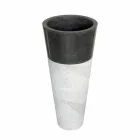 Waschbecken Column Konische Stein Natural Black Raja Viadurini