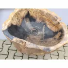 Design-Standwaschbecken aus Ley-Naturstein, handgefertigt Viadurini