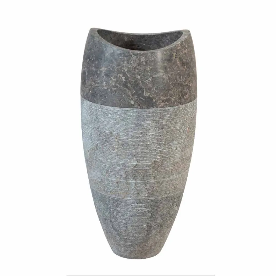 Waschbecken Column Spherical Stein Natur Smoke Gili Viadurini