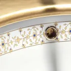 Einbauwaschbecken im Barock-Design aus Schamott, hergestellt in Italien, Ägäis Viadurini