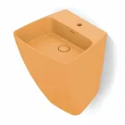 Modernes Design Wandwaschbecken aus Keramik made in Italy, Goran Viadurini