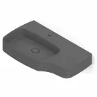 Modernes Wandwaschbecken aus Keramik made in Italy, Hamlet Viadurini