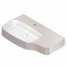 Modernes Wandwaschbecken aus Keramik made in Italy, Hamlet Viadurini