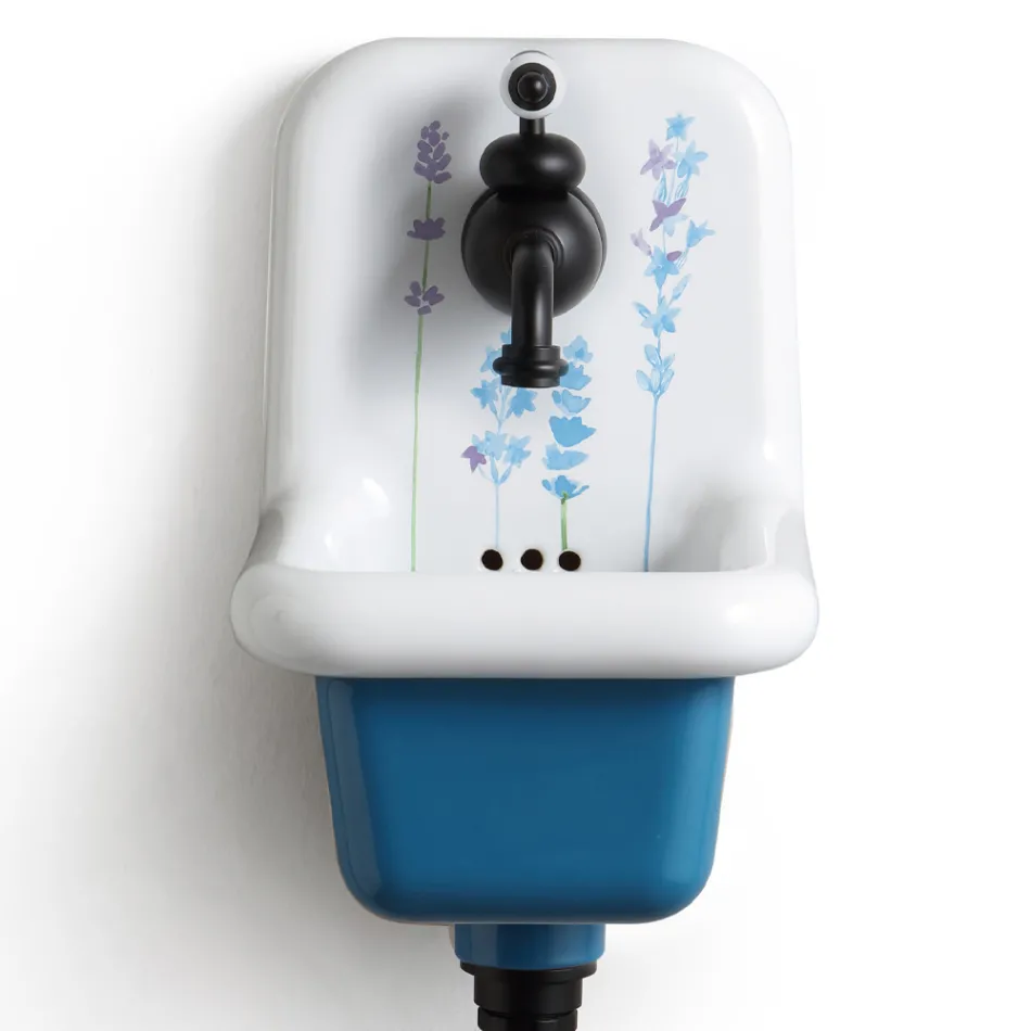 Modernes Design Gemustertes Keramik-Wandwaschbecken 26 cm - Jordan Viadurini