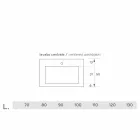 Moderne hängende Spüle aus Luxolid in Italien, Ruffano Viadurini