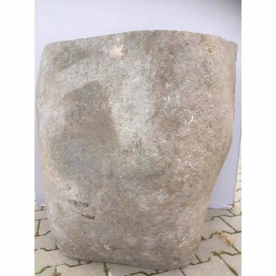 Design Waschbecken im Naturstein Meer, Einzelstück Viadurini