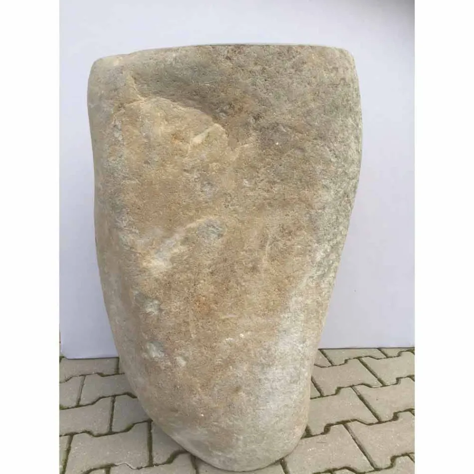 Design Waschbecken im Naturstein Meer, Einzelstück Viadurini