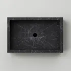 Waschbecken aus Feinsteinzeug mit Marmoroptik Made in Italy - Ludmilla Viadurini