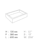 Waschbecken aus Feinsteinzeug mit Marmoroptik Made in Italy - Ludmilla Viadurini
