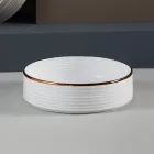 Waschbecken aus handgedrehtem Feinsteinzeug, hergestellt in Italien – Darts Viadurini