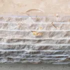 Cora ovales weißes Waschbecken, handgefertigt Viadurini