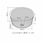 Arbeitsplatte Unterstützung Zylindrische Stein Natur Beige Ampat Viadurini