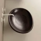 Countertop Design Keramik schwarz Python Waschbecken in Italien gemacht Glossy Viadurini