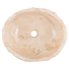 Handgefertigtes Design-Aufsatzwaschbecken aus Erosi-Marmor, Busseto Viadurini