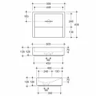 Design rechteckigen Keramik Waschbecken in Italien Dalia gemacht Viadurini