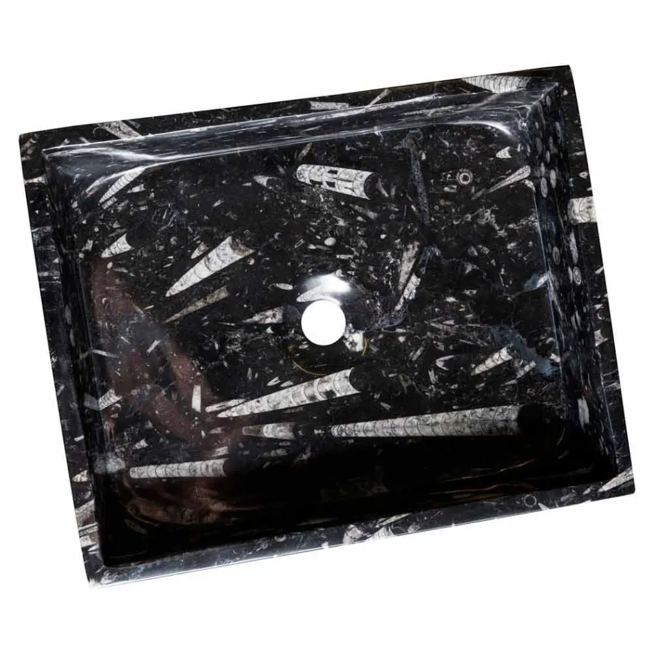 Design-Aufsatzwaschtisch aus Ozzy-Marmor, Unikat Viadurini