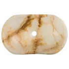 Design-Aufsatzwaschbecken aus Lana-Onyxstein, handgefertigt Viadurini