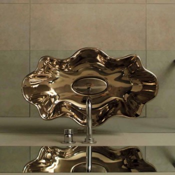 Waschbecken aus Keramik in modernem Design aus Italien Cubo