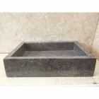 Jeff Einteiliger Designwaschtisch aus Naturstein Viadurini