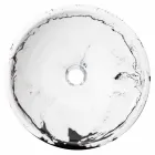 Rundes Design-Waschbecken aus Kunstharz, Bussoleno Viadurini