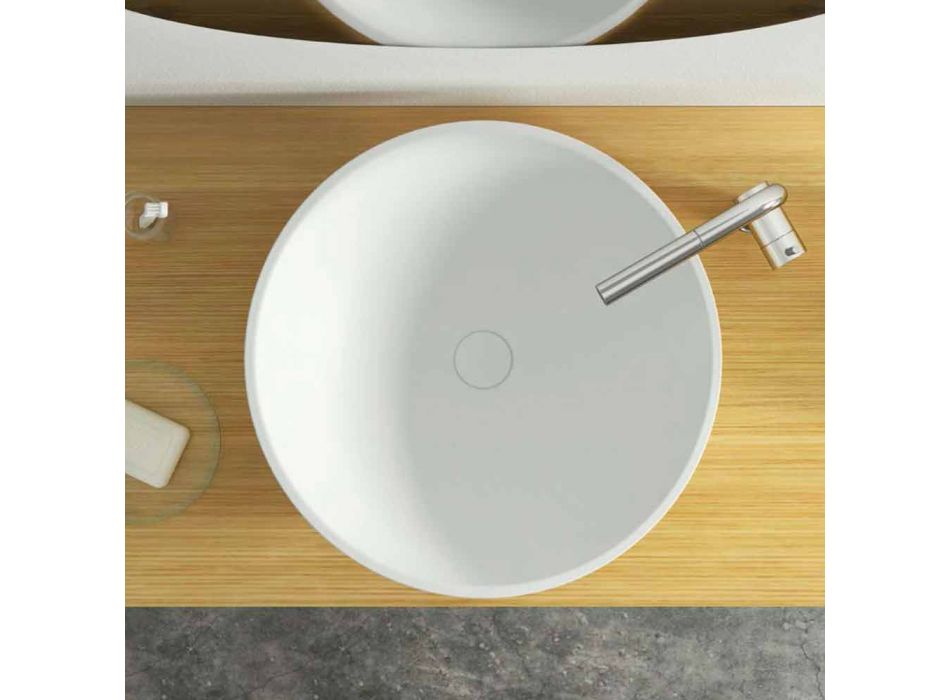 Modernes rundes freistehendes Standwaschbecken in Italien, Donnas Viadurini