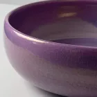 Raku-Ton-Waschtischplatte mit metallischem Craquelé-Glanz – Prisma Viadurini