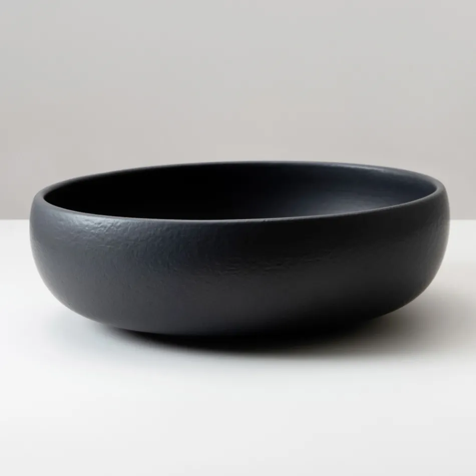 Raku-Ton-Waschtischplatte mit metallischem Craquelé-Glanz – Prisma Viadurini