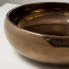 Handgedrehtes Raku-Ton-Waschbecken für die Arbeitsplatte aus Metall - Prisma Viadurini