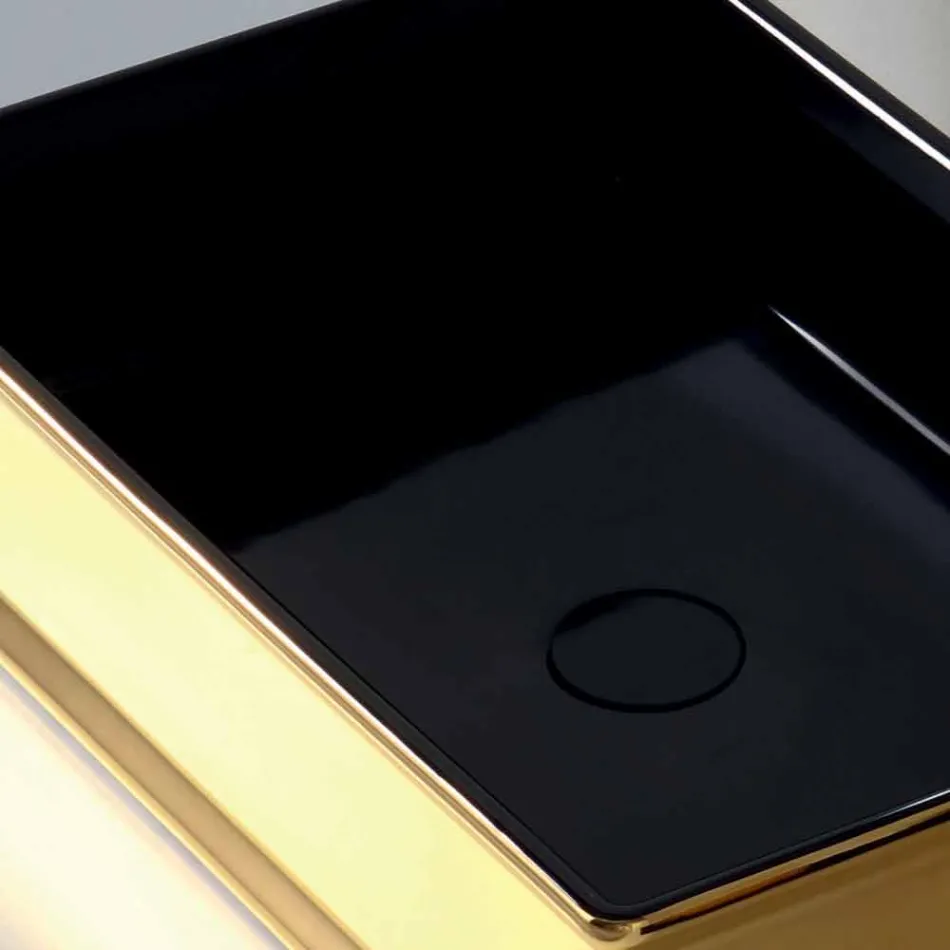 Zweifarbiger Waschtisch aus Keramik Debora aus Italien Viadurini