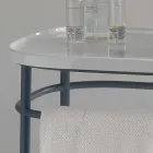 Waschbecken in voller Keramik-Metall-Basis Marta Viadurini