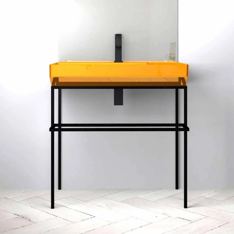 Aufsatzwaschbecken aus Keramik made in Italy, Viviano Viadurini