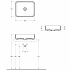 Modernes Aufsatzwaschbecken aus Keramik made in Italy, Zulimo Viadurini