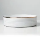 Aufsatzspüle aus Feinsteinzeug mit emaillierter Kante - Vibration Viadurini