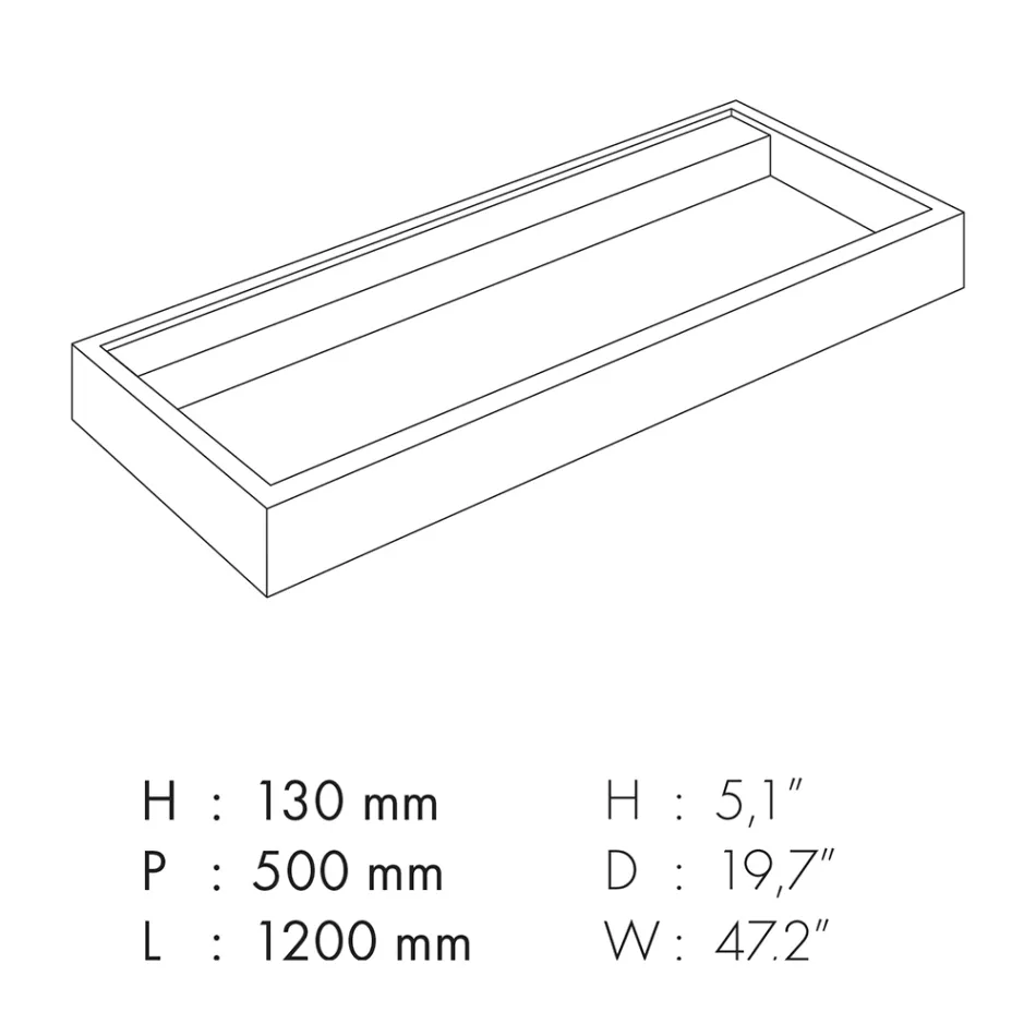 Aufsatzwaschbecken aus Feinsteinzeug mit Marmoroptik Made in Italy - Cervia Viadurini