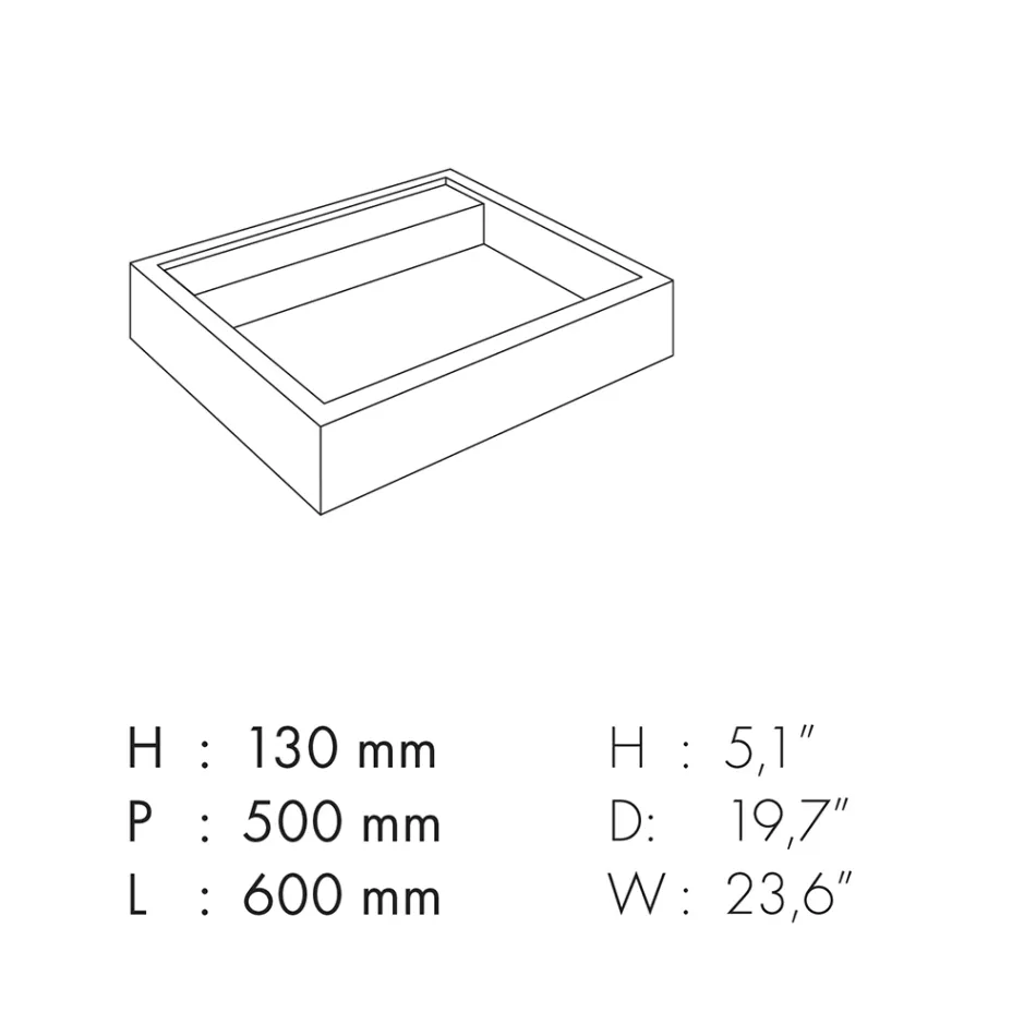 Aufsatzwaschbecken aus Feinsteinzeug mit Marmoroptik Made in Italy - Cervia Viadurini