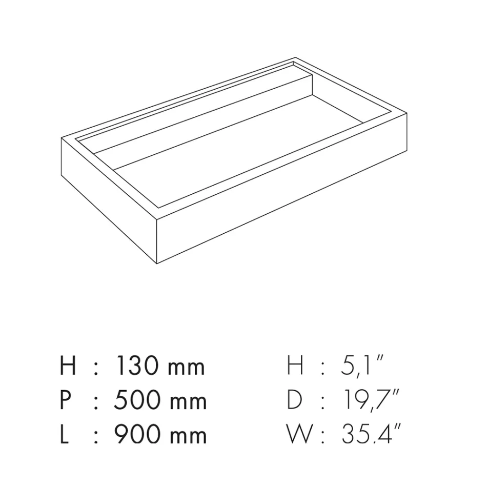 Aufsatzwaschbecken aus Feinsteinzeug mit Marmoroptik Made in Italy - Cervia Viadurini