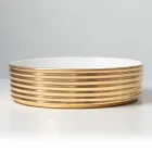 Aufsatzwaschbecken aus gewelltem Feinsteinzeug, hergestellt in Italien - Vibrazione Viadurini