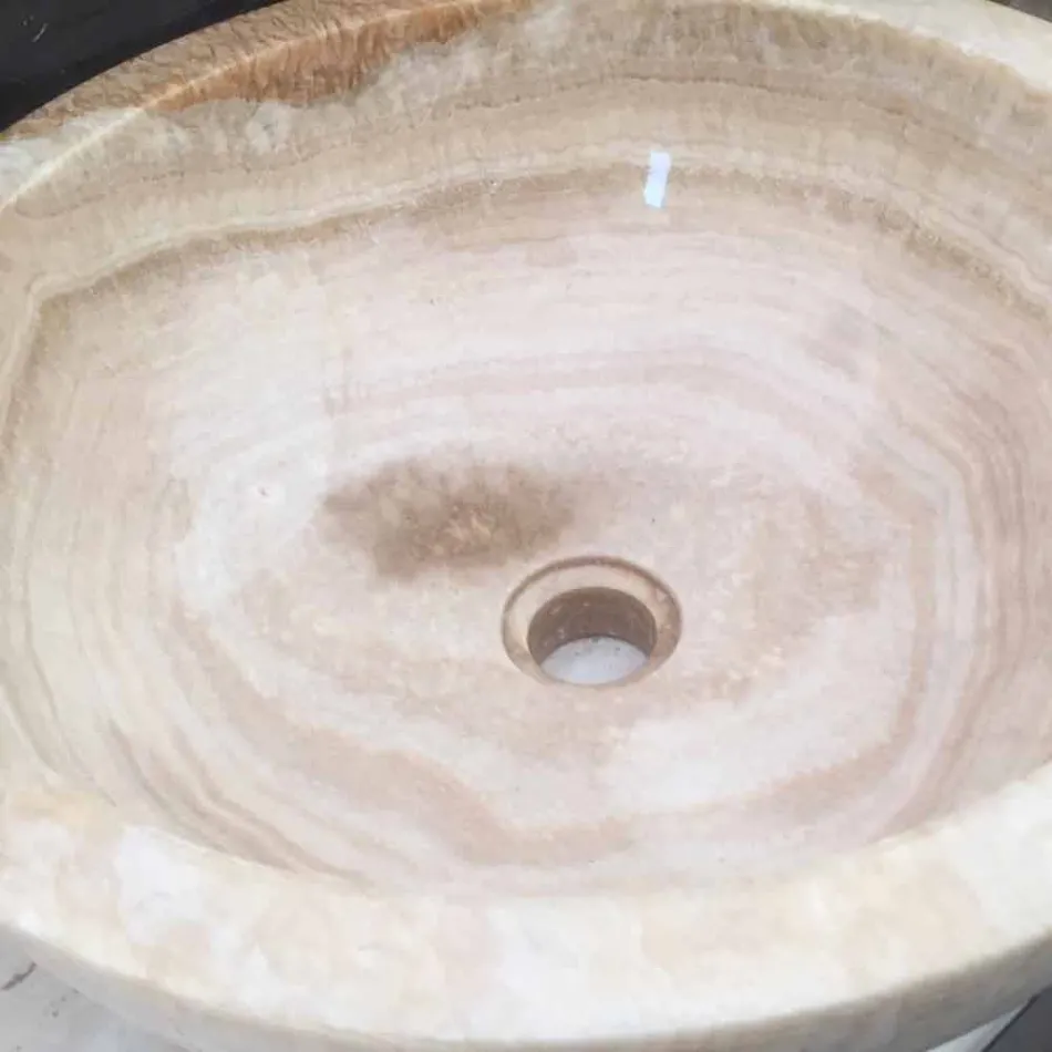 Waschbecken aus Naturstein, ein Stück, Ana Viadurini