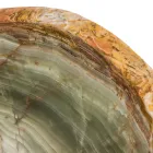 Aufsatzwaschbecken aus Leila-Onyxstein, handgefertigtes Einzelstück Viadurini